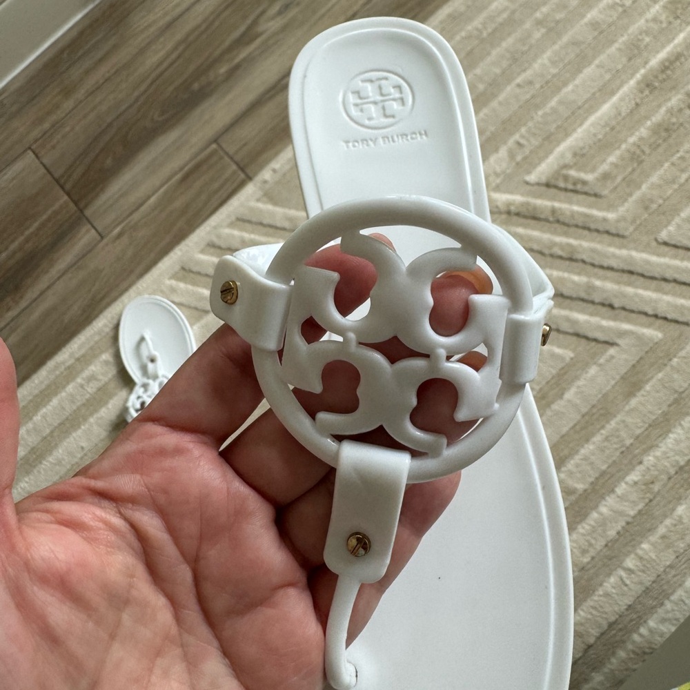 White Women's Flats with Cutout Design - Picture 3 of 7
